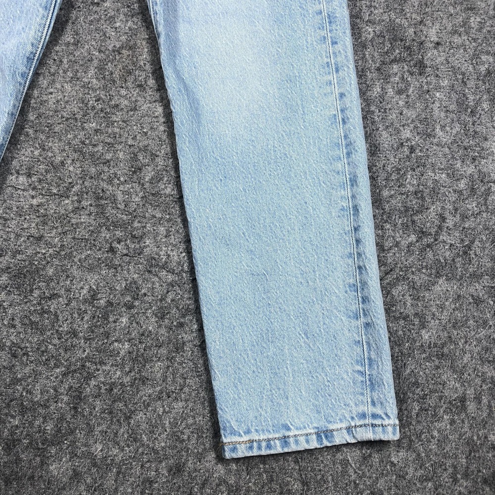 Levi's 501 Premium Jeans Womens 25x26 Light Wash High Rise Straight Big E - Picture 5 of 16